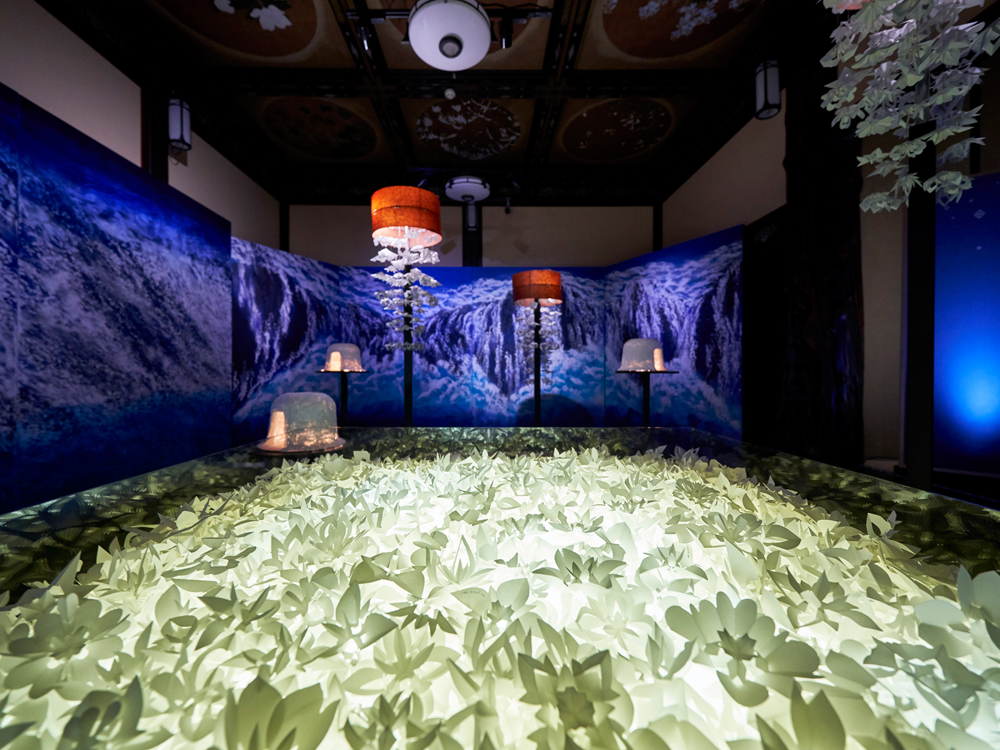 Wano akari×Hyakudan Kaidan Installation in Hotel Gajoen Tokyo